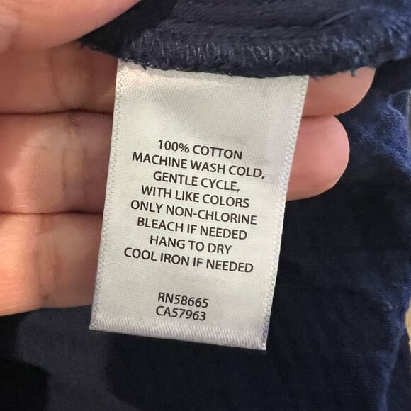 CASLON Women's Tie Waist Maxi Skirt Faux Wrap in Navy Cotton Gauze Size 1X - Picture 11 of 15